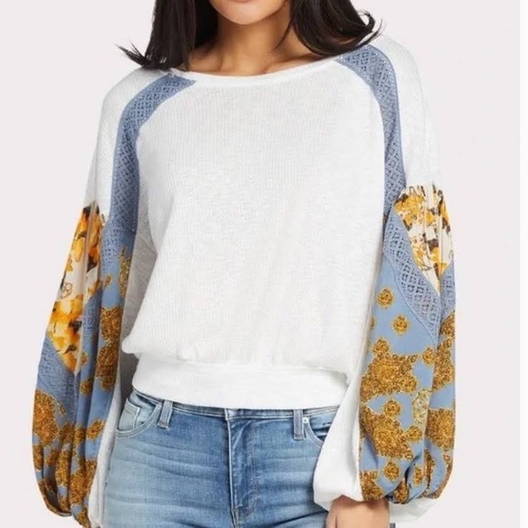 Free People Casual Clash Thermal Top - Picture 2 of 7